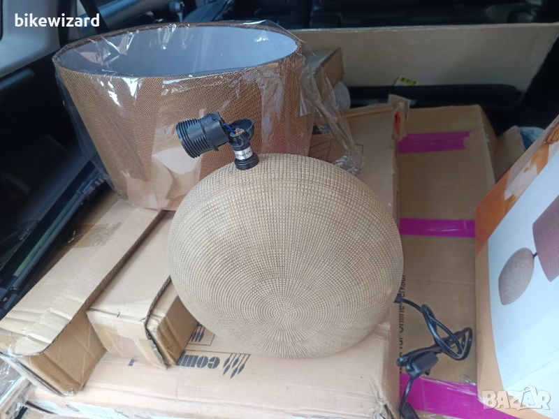 Action настолна лампа керамична основа НОВА, снимка 1