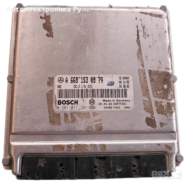 компютър MERCEDES W 168 BOSCH, 0 281 011 151, 0281011151, A 668 153 08 79, A6681530879 , снимка 1