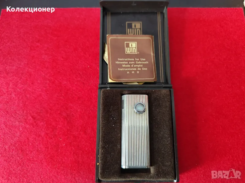 WIN - посребрена японска запалка с бат.12V, снимка 1