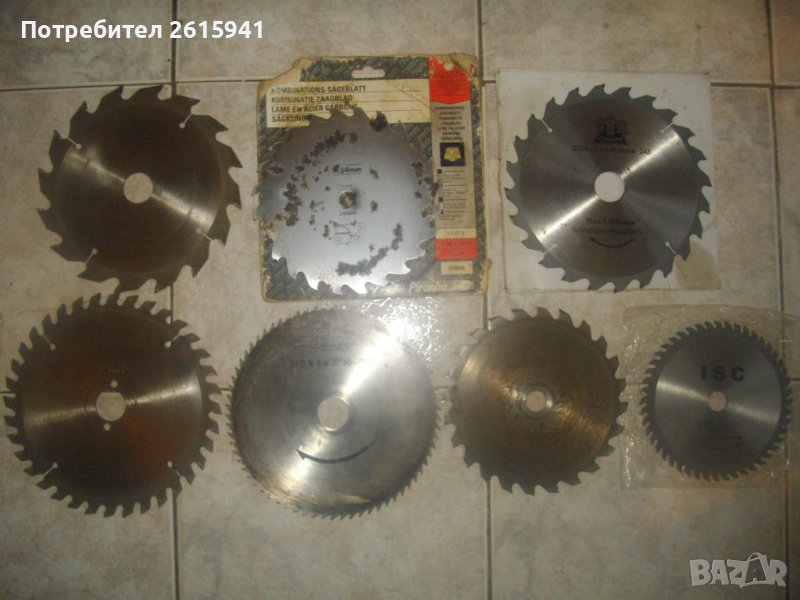 Режещ Диск За Дърво-За Ръчен / Настолен Циркуляр/ Пендула-Нови/Ползвани-ф210мм-ф185мм-ф160мм-Немски, снимка 1