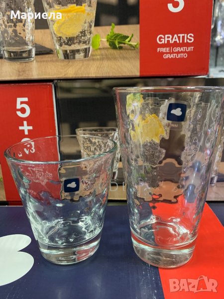 Комплект Чаши Оптика 8 бр. 4малки+4големи / Комплект Leonardo Optic, снимка 1