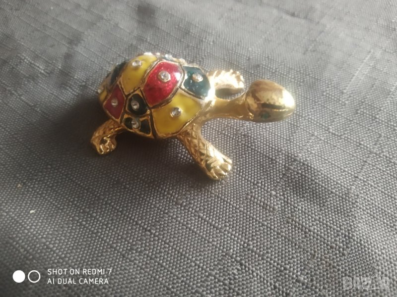 метална кутийка за бижута-костенурка, снимка 1