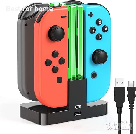 FYOUNG Докинг станция за зареждане за Switch и зарядно за Switch OLED конзола за Joy Cons, снимка 1