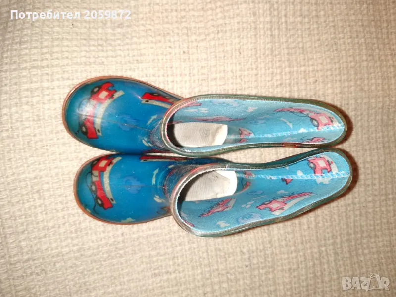 Силиконови сини ботушки, снимка 1