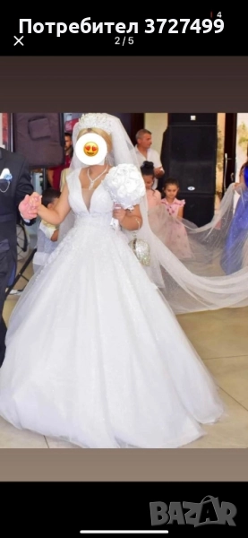 булчинска рокля с 4 метра боал, снимка 1