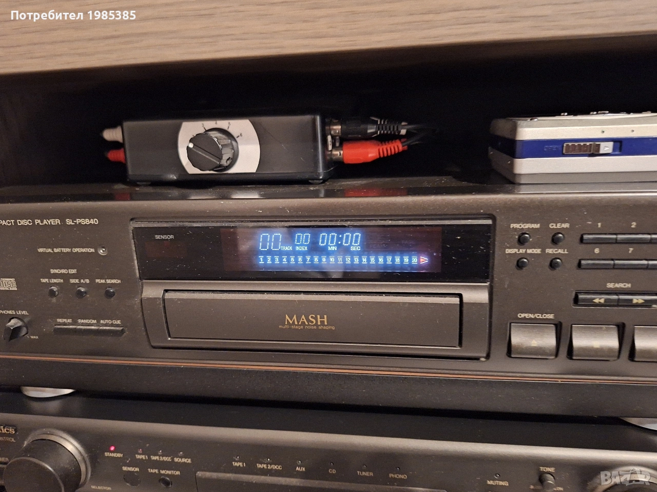 Продавам СD плейър TECHNICS SL-PS840, снимка 1