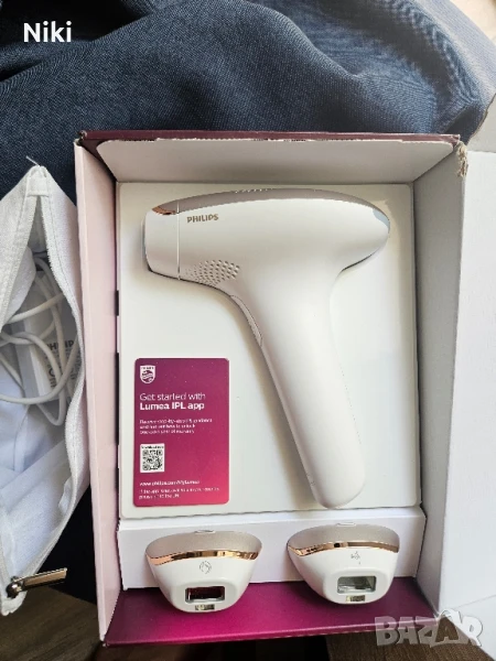 Фотоепилатор Philips Lumea Sc1998/00 + 2 приставки за лице и бикини зона , снимка 1