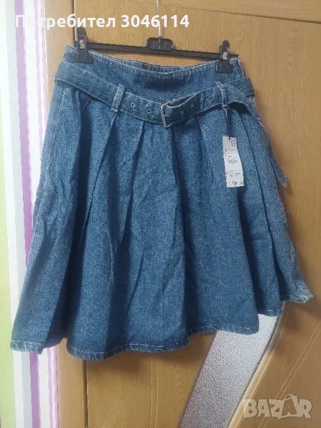 дънкена пола Зара, снимка 1