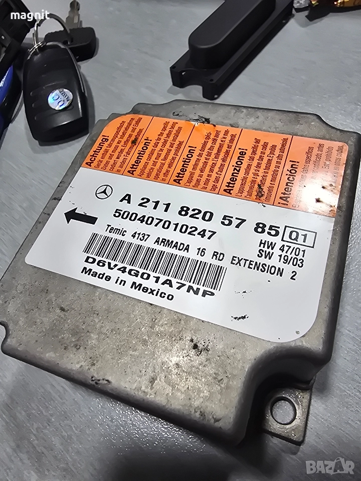 A2118205785 Централа AIRBAG за MERCEDES E-CLASS W211, снимка 1