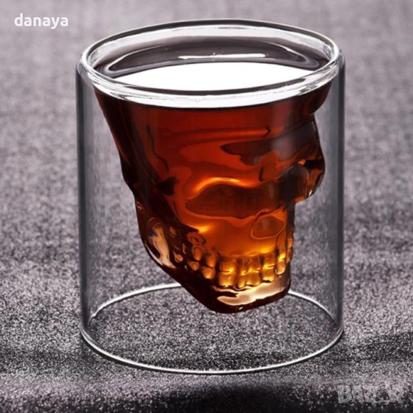 4313 Чаша череп за уиски или шот, 150 мл, снимка 1