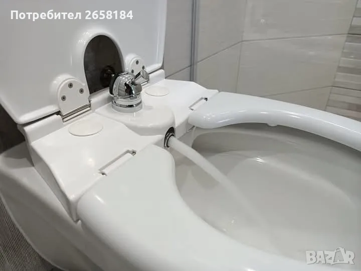 Резервен капак за седалка-биде с вграден смесител, италианска., снимка 1