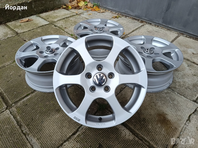 Алуминиеви джанти 16 ' 5x112 VW AUDI SEAT SKODA / Фолксваген 57,1 ЕТ33, снимка 1