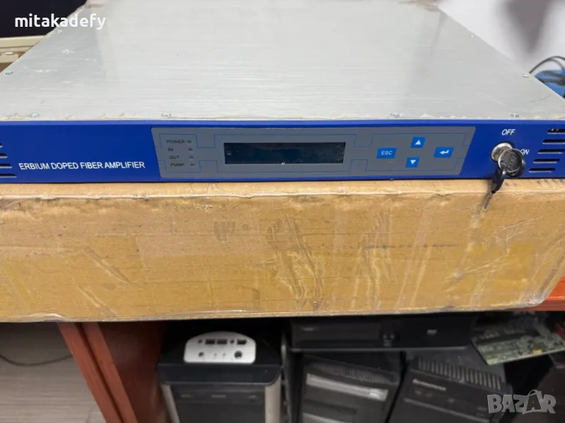 Оптичен усилвател за кабелна телевизия EDFA 1550nm 4 x18dBm, снимка 1