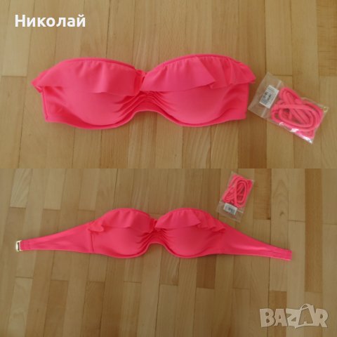 VICTORIA SECRET CANDY STRIPE RUFFLE Bikini бански, снимка 6 - Бански костюми - 36804070