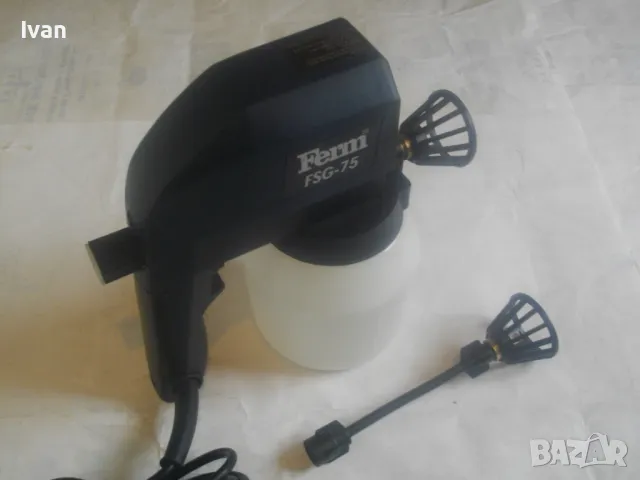 НОВ НИДЕРЛАНДСКИ ЕЛЕКТРИЧЕСКИ БОЯДЖИЙСКИ ПИСТОЛЕТ 2003г. 75W С 2 РАЗЛИЧНИ ДЮЗИ ПРОФЕСИОНАЛЕН FERM