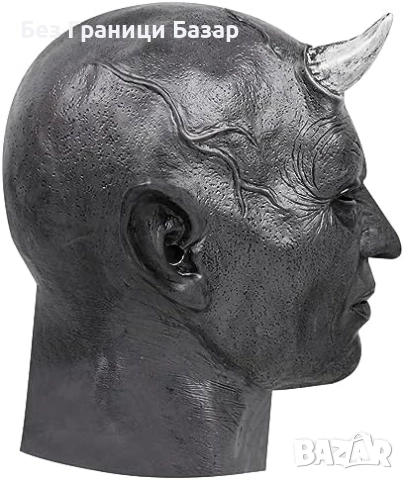 Нова Реалистична Демонска Маска за Възрастни Хелоуин Парти маскарад карнавал костюм, снимка 3 - Други - 52079137