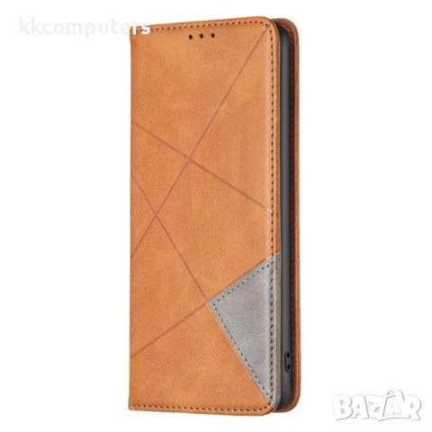 Honor X7b Rhombus Texture Magnetic Wallet Кожен Калъф и Протектор, снимка 3 - Калъфи, кейсове - 53438832