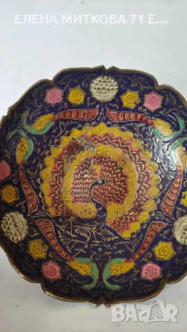 Бонбониери от масивен месинг цветно гравирани и рисувани, снимка 10 - Други ценни предмети - 50405997