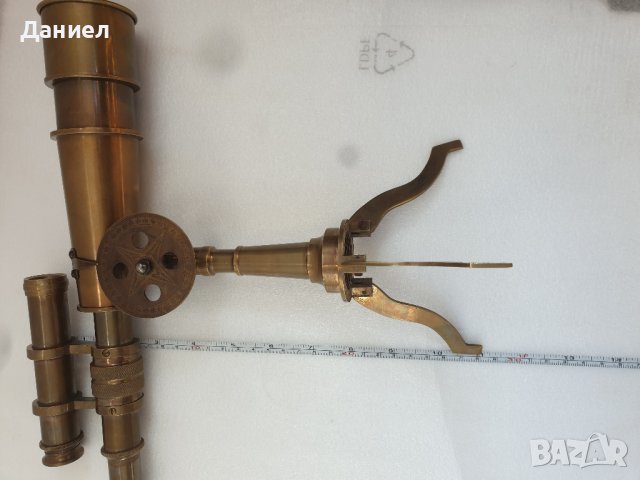 Бронзов далекоглед с античен дизайн и бронзова тринога , снимка 3 - Подаръци за мъже - 43052167