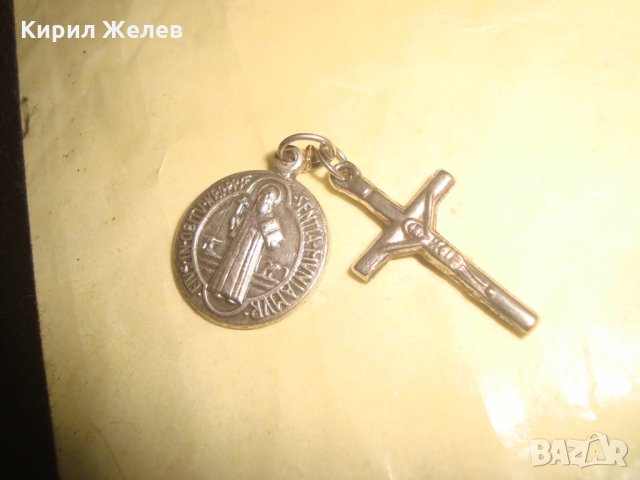 КРЪСТЧЕ и РЯДКА ДВУСТРАННА ИКОНКА 21679, снимка 7 - Колиета, медальони, синджири - 32525393