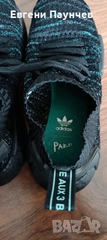 Отлични дамски маратонки Adidas NMD primeknit в размер 38 черно и зелено , снимка 5 - Маратонки - 53470489