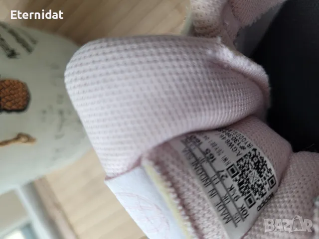 Детски бели маратонки ADIDAS 27 номер за момиченце с розови ленти, снимка 10 - Детски маратонки - 47977484