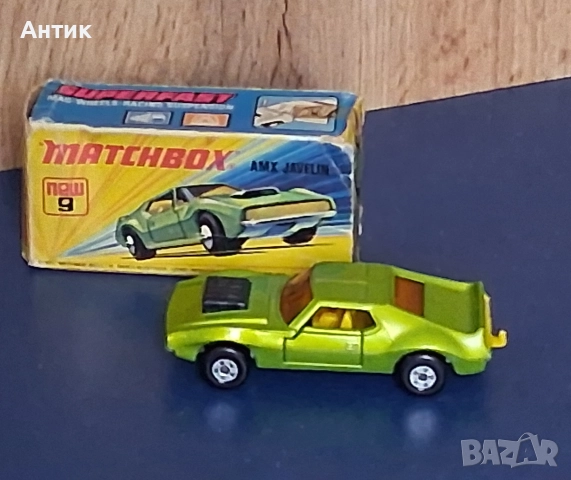 Стара Метална Количка MatchBox AMX Javelin England / 1972 год., снимка 3 - Колекции - 52750412