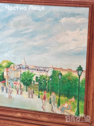 Картина "Русе" 1996 г. Худ. Людмил Кацарски, снимка 4 - Картини - 51497606