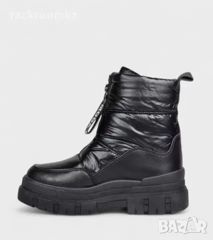 Дамски апрески с цип отпред в черен цвят 2195-1 black, снимка 2 - Дамски апрески - 48309870