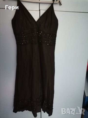 Черна лятна рокля, снимка 1 - Рокли - 33605117