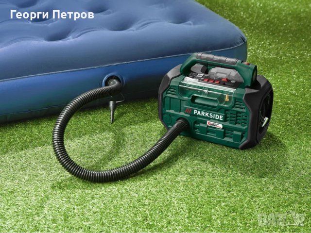 Нов 10 bar акумулаторен комресор 2в1 Parkside 20v въздушна помпа, снимка 2 - Други инструменти - 44104906