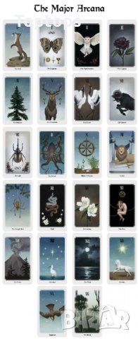 Anima Mundi Tarot - уникални 78 таро карти с кутия и хартиена книжка, снимка 7 - Карти за игра - 34657432