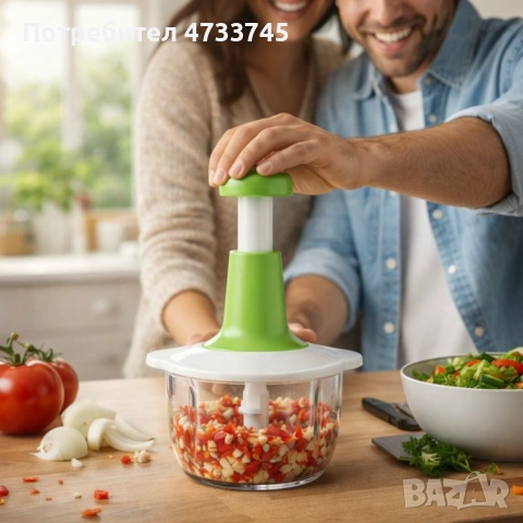 Ръчен кухненски чопър, снимка 8 - Чопъри и пасатори - 53438068