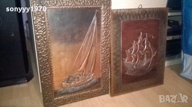 картини мед/месинг-фрегата/платноходка-внос швеция, снимка 4 - Колекции - 26886147