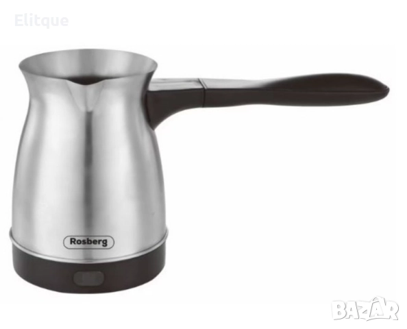 Джезве електрическо Rosberg, 600W, 500мл., инокс, 2 ГОДИНИ ГАРАНЦИЯ, снимка 3 - Друга електроника - 52895162