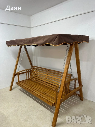 Люлееща се пейка 2в1, холивудска люлка Outsunny , снимка 12 - Градински мебели, декорация  - 53203434