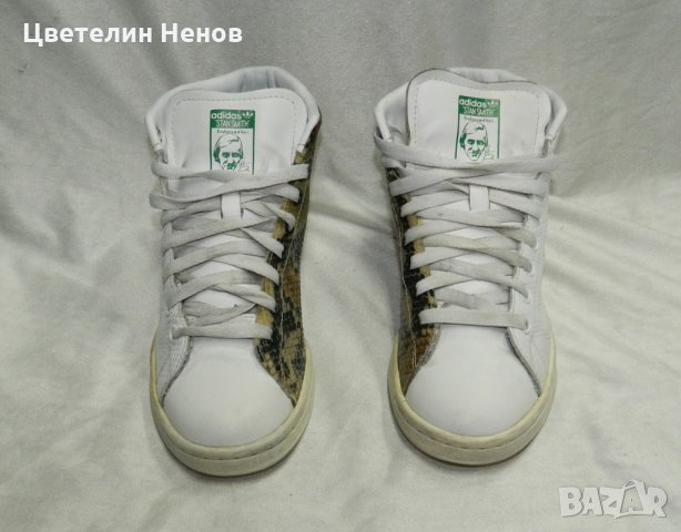 кецове Adidas Originals Stan Smith mid Sneaker Special Edition Snake номер 39, снимка 3 - Кецове - 27189629