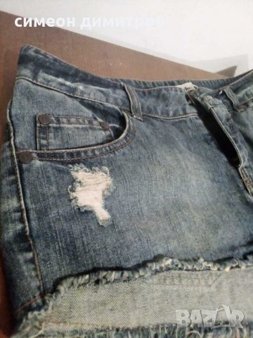 Къси дамски  дънки  original, снимка 1 - Къси панталони и бермуди - 28802147