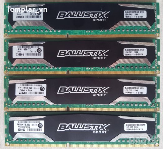 Crucial Ballistix Sport 4x4 GB DDR3 1600, снимка 1 - RAM памет - 43106825