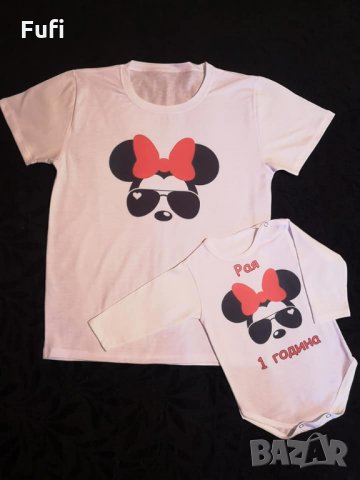 Тениски за малки и големи, бодита по дизайн на клиента, снимка 7 - Бодита за бебе - 32630002