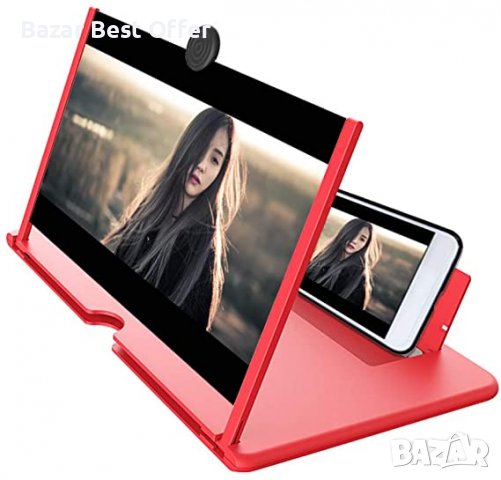 Увеличителен 3D TV екран-лупа за телефон и таблет 12 инча , снимка 1 - 3D VR очила за смартфон - 36841927