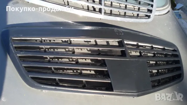 решетка за Мерцедес s class w221 фейслифт черен мат с дисктроник капак,оригинална, снимка 5 - Части - 47826908