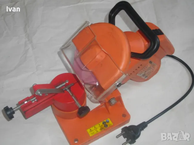 220 вата Немска ЕЛЕКТРИЧЕСКА МАШИНА ЗАТОЧВАНЕ НА ВЕРИГИ ATIKA ОТЛИЧНА 0-30 Градуса Точене, снимка 3 - Други инструменти - 47421929