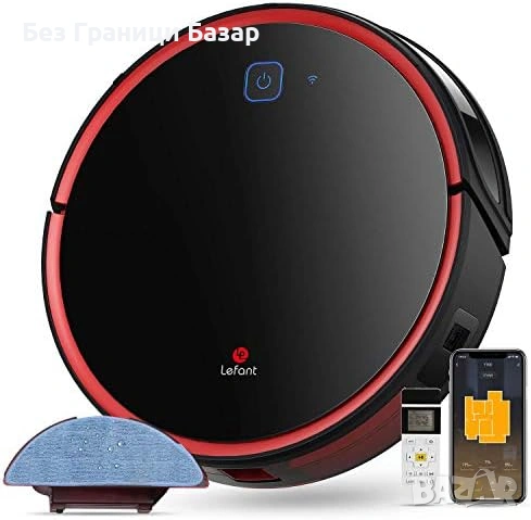 Нова Smart робот прахосмукачка с моп WiFi 2200Pa тих режим Alexa Google T700