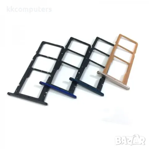 SIM / MicroSD държач /Син/ за Huawei Y5 2019 / Honor 8S Баркод : 562796