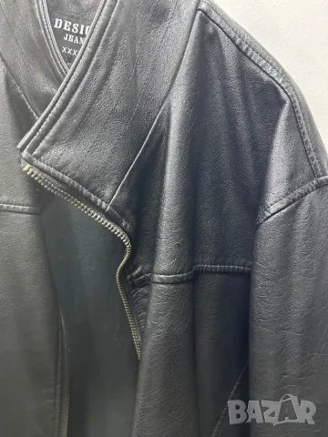 Кожено яке 4XL DESIGH JEANS LEATHER JACKET COTTON, снимка 3 - Якета - 48746475