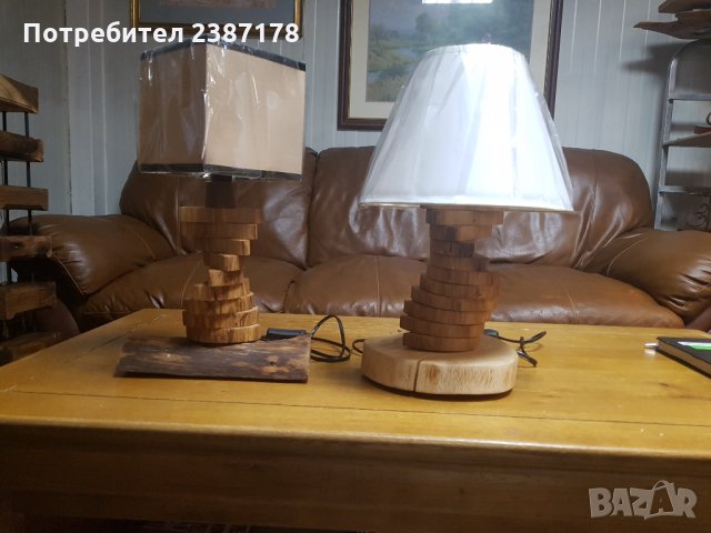 Декоративни лампи от масив ( Промо 50 лв.), снимка 3 - Настолни лампи - 32829889