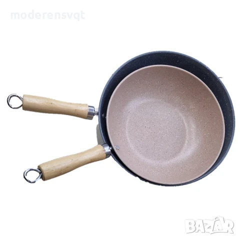 Уок тиган - Ø 28 см. дървена дръжка