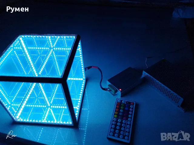 Нощна лампа лед infinity cube , снимка 8 - Лед осветление - 49184233