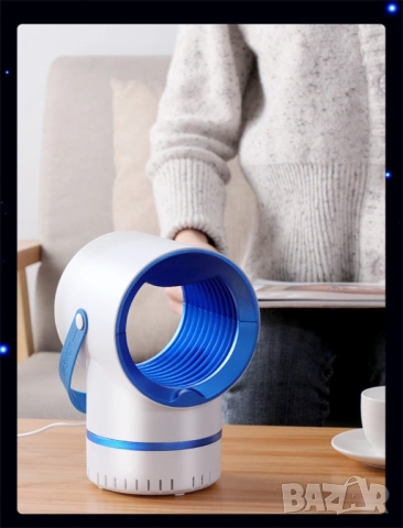 LED лампа против комари; Размер: 12,3 х 19,8 х 10, 8 см; Функция: Комарът попада в 360 градусово зав, снимка 17 - Друга електроника - 52041857